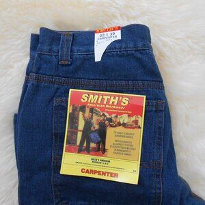 SMITH'S FLANNEL LINED CARPENTER JEANS-MEN'S SIZE 32 X 30-NEW